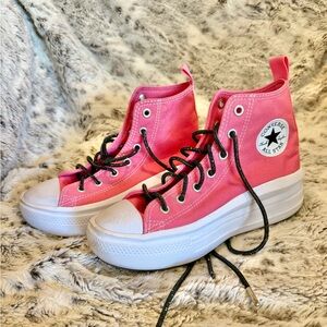 Kids Converse All Star Move Platform Size 3